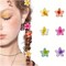 Small Flower Hair Claw Clips, 6PCS 1.57-Inch Cute Mini Claw Clips